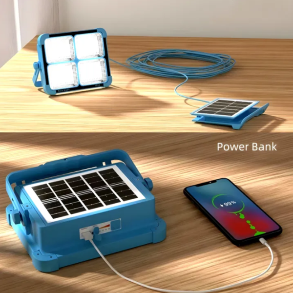 UXI hordozható napelemes LED lámpa – vészvilágítás és powerbank funkcióval BL-911 (BBD)