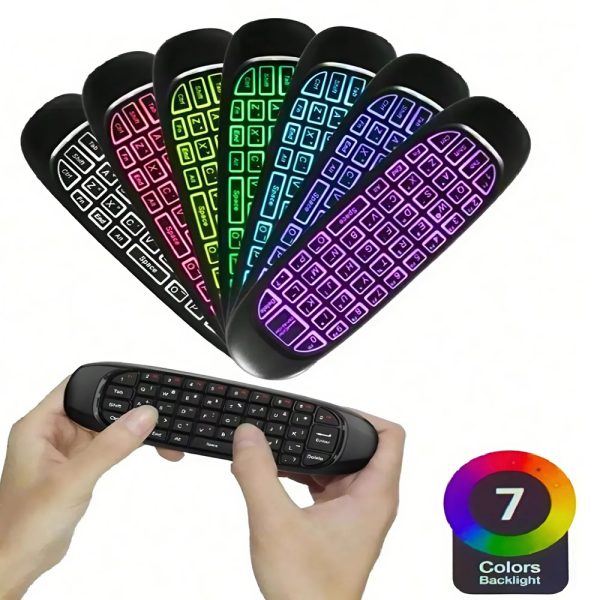 Univerzális vezeték nélküli mini billentyűzet és egér távirányító – tökéletes megoldás TV-hez és okos eszközökhöz (THM) (BBV)