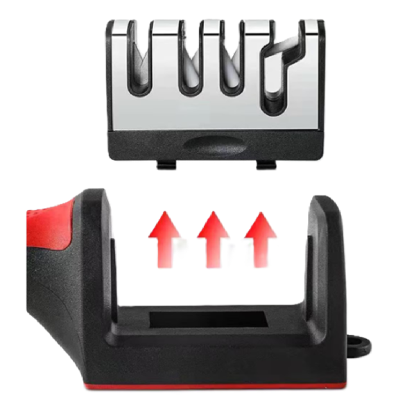 Univerzális 4 az 1-ben kézi késélező – minden konyhakéshez és ollóhoz (BBM)