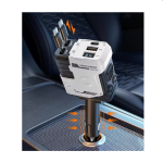 Univerzális autós gyorstöltő 66W – 4 az 1-ben töltő, kihúzható kábelek, USB, Type-C és iPhone csatlakozóval, intelligens védelemmel (BBD)