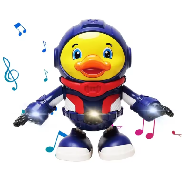 Interaktív űrhajós kacsa – világító és hangot adó asztronauta játékfigura gyerekeknek (BBJ)
