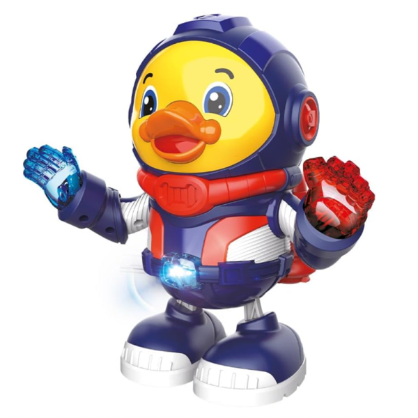 Interaktív űrhajós kacsa – világító és hangot adó asztronauta játékfigura gyerekeknek (BBJ)