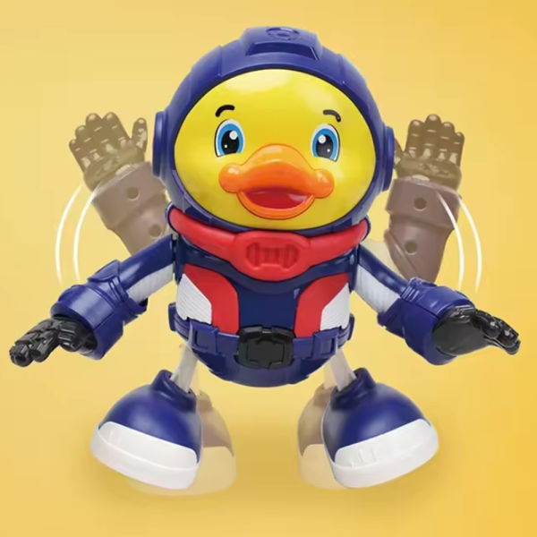 Interaktív űrhajós kacsa – világító és hangot adó asztronauta játékfigura gyerekeknek (BBJ)