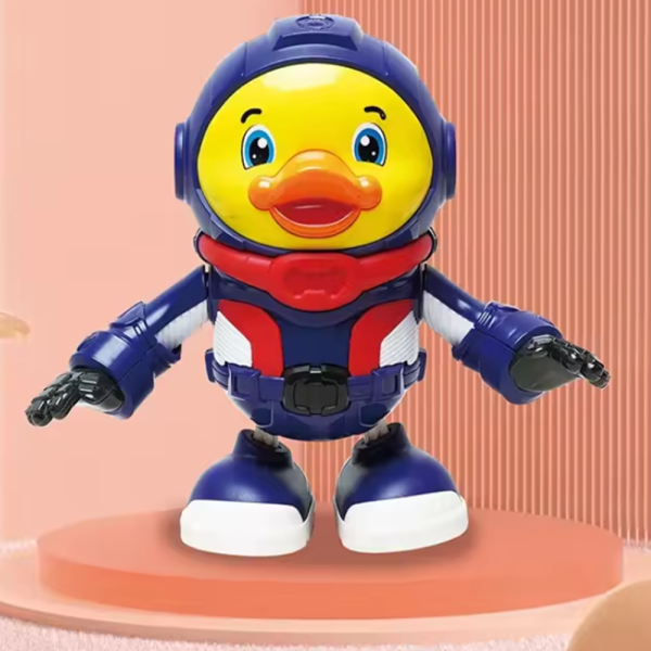 Interaktív űrhajós kacsa – világító és hangot adó asztronauta játékfigura gyerekeknek (BBJ)