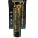 VGR-V076 LED kijelzős gravírozott hajnyíró titánium pengével és cserélhető fejekkel (BBV)