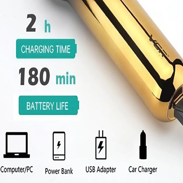 VGR-V989 Professzionális elektromos hajvágó - akkumulátoros férfi hajvágó kiemelkedő teljesítménnyel (BBD) (BBV)