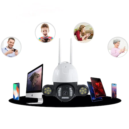 Vezeték nélküli VRT-C28 Wifi Smart kültéri, éjjellátó, vízálló kamera - távolról vezérelhető (BBV)