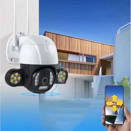Vezeték nélküli VRT-C28 Wifi Smart kültéri, éjjellátó, vízálló kamera - távolról vezérelhető (BBV)
