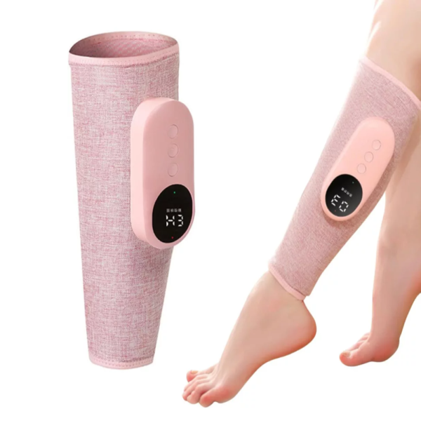 Vezeték nélküli elektromos láb- és vádlimasszírozó – 3 intenzitásfokozattal, vérkeringés serkentésére és izomfájdalom csillapítására- 1db (BBM)