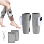 Vezeték nélküli elektromos láb- és vádlimasszírozó – 3 intenzitásfokozattal, vérkeringés serkentésére és izomfájdalom csillapítására- 1db (BBM)