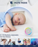 Vezeték nélküli vízálló ajtócsengő RGB fénnyel, 60 csengőhanggal (BBD)
