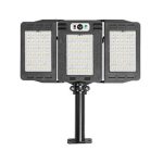 Napelemes tripla LED reflektor mozgásérzékelővel, távirányítóval - W784-786 (BBV)