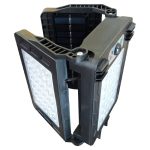 Napelemes tripla LED reflektor mozgásérzékelővel, távirányítóval - W784-786 (BBV)