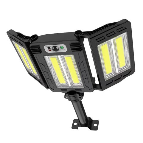 Napelemes tripla LED reflektor mozgásérzékelővel, távirányítóval - W785-786 (BBV)