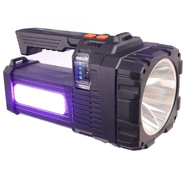 W5168-2 napelemes tölthető keresőlámpa – színszűrős, kemping- és vészvilágítással - 1000000 lumen (BBV) (G)