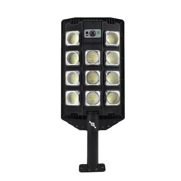 W7101A-4 nagy fényerejű mozgásérzékelő, távirányítós napelemes falilámpa - 210 W (BBD)