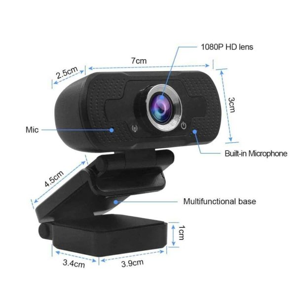 Webkamera számítógéphez, laptophoz - 1080P FullHD felbontás (BBV)