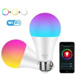 RGBW LED okostelefonról vezérelhető izzó - színváltó üzemmóddal, 9W (BBV)
