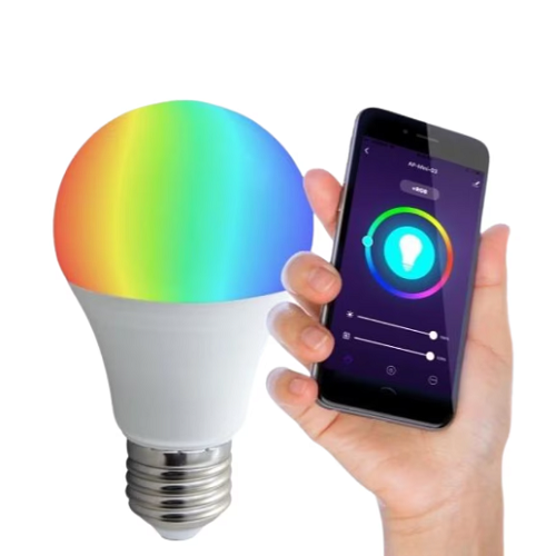 RGBW LED okostelefonról vezérelhető izzó - színváltó üzemmóddal, 9W (BBV)