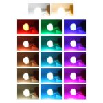 RGBW LED okostelefonról vezérelhető izzó - színváltó üzemmóddal, 9W (BBV)