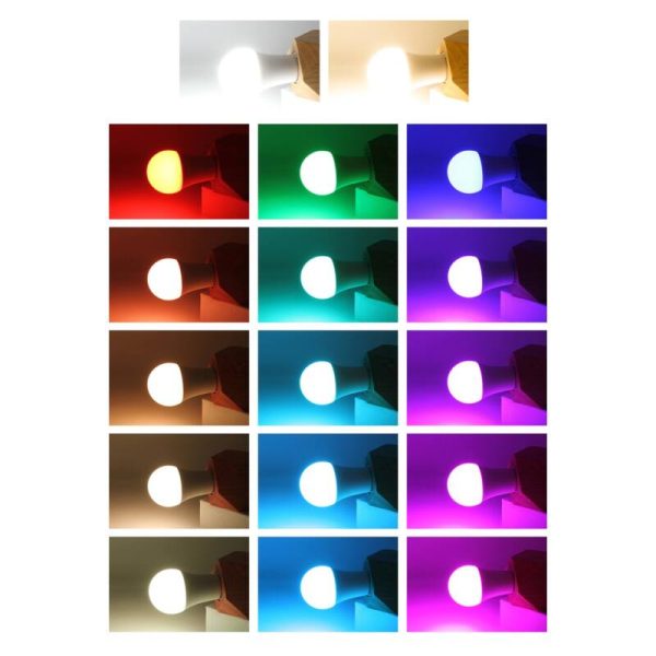 RGBW LED okostelefonról vezérelhető izzó - színváltó üzemmóddal, 9W (BBV)