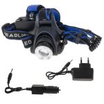XML-T6 Cree LED akkus fejlámpa erős fénnyel (BBL)