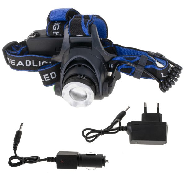 XML-T6 Cree LED akkus fejlámpa erős fénnyel (BBL)
