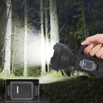 XXL napenergiás kézi lámpa 20W – 1200 lumen fényerő, 20000mAh akkumulátor, hideg fehér LED & COB technológia-YD899 (BBL)