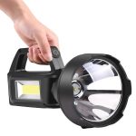 XXL napenergiás kézi lámpa 20W – 1200 lumen fényerő, 20000mAh akkumulátor, hideg fehér LED & COB technológia-YD899 (BBL)