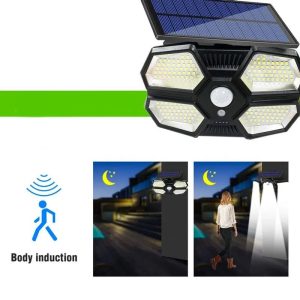YD-180-2 Szenzoros LED reflektor különálló napelem panellel (BBD) (1)