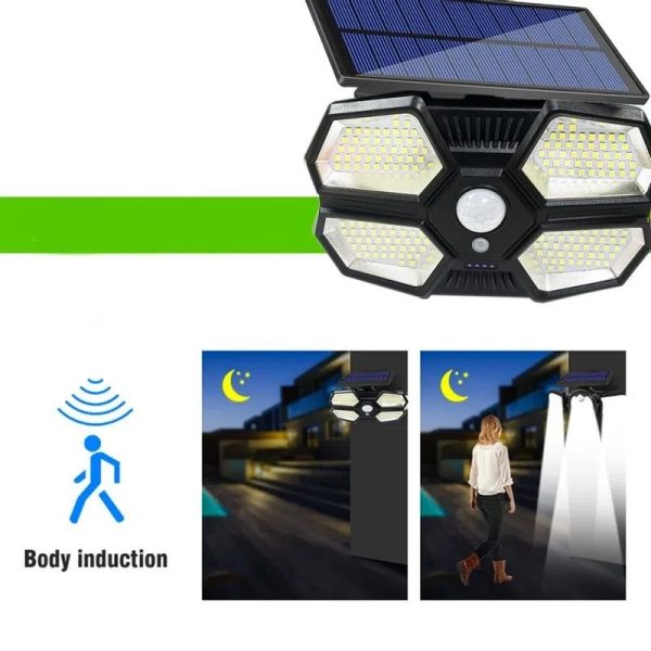 YD-180-2 Szenzoros LED reflektor különálló napelem panellel (BBV)