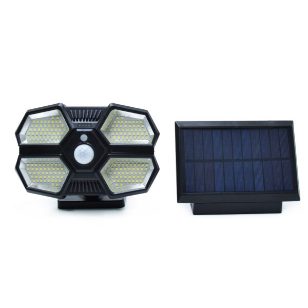 YD-180-2 Szenzoros LED reflektor különálló napelem panellel (BBV)