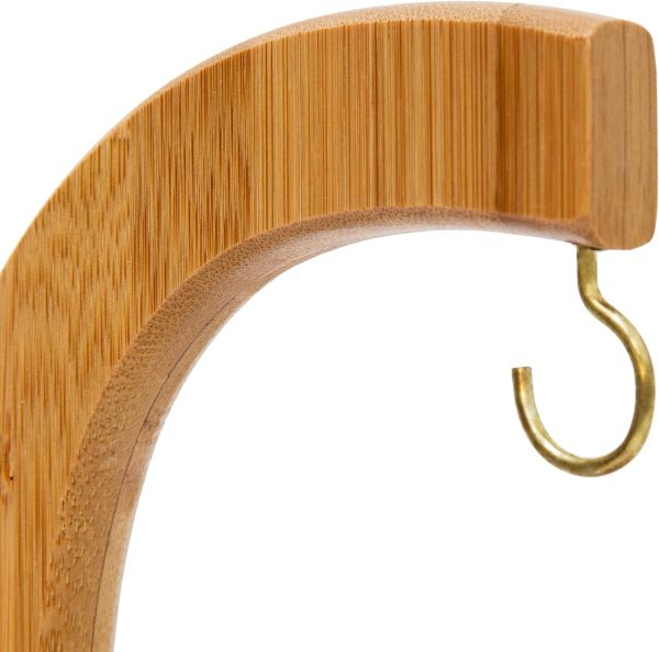 2in1 banán érlelő és frissen tartó kampó bambuszból és fémből - 28,5x16x16 cm (BBKM)