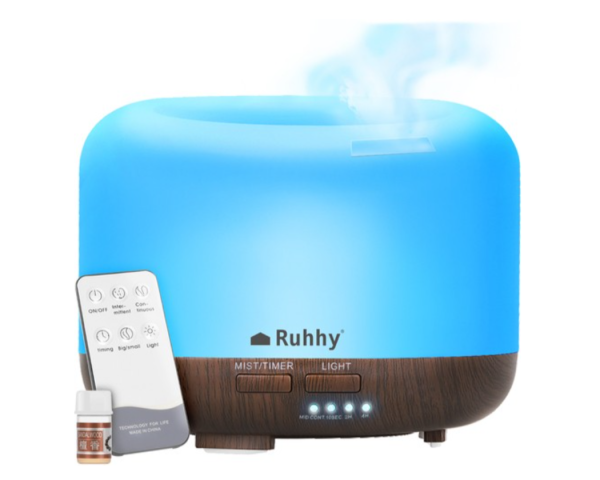 Aroma Mágus - LED aromaterápiás párologtató/diffúzor távirányítóval 300ML (BBD)