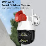 V380 WIFI IP okos biztonsági kamera szirénával, mikrofonnal és hangszóróval - kétirányú kommunikációt tesz lehetővé - Android/IOS kompatibilis (BBV)