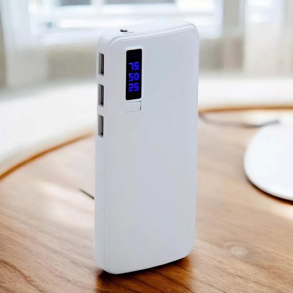 Bőrhatású power bank 20000 mAh – Zseblámpával és extra teljesítménnyel (THM) (BBV)