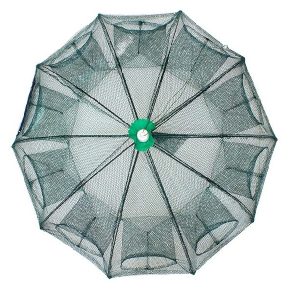 Automatikusan kinyíló, strapabíró csalihal illetve törpeharcsa csapda sűrűn fonott hálóból - 90 x 90 x 35 cm (BBL)