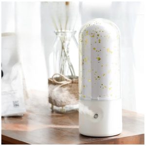 Ultrahangos USB aroma diffúzor csillag mintával - 3in1 aromaterápiás készülék, párásító és nyugtató hatású éjjeli fény (BBJH)