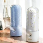 Ultrahangos USB aroma diffúzor csillag mintával - 3in1 aromaterápiás készülék, párásító és nyugtató hatású éjjeli fény (BBJH)