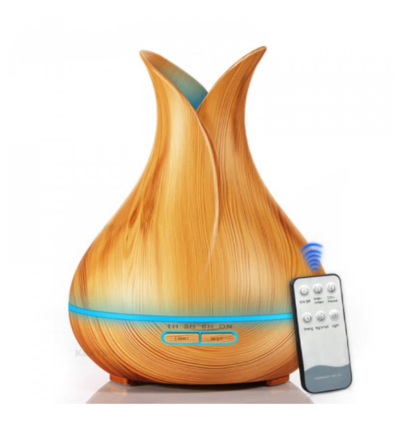TULIP aromaterápiás diffúzor távirányítóval, LED-es hangulatvilágítással (BBV) (BBD)