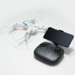 Könnyen kezelhető QuadCopter WIFI-s drón kamerával fotók és videók rögzítéséhez - fehér (BBJ)