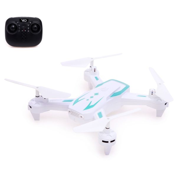 Könnyen kezelhető QuadCopter WIFI-s drón kamerával fotók és videók rögzítéséhez - fehér (BBJ)