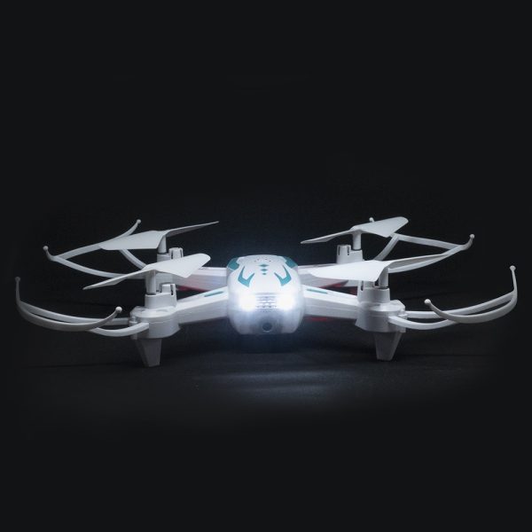 Könnyen kezelhető QuadCopter WIFI-s drón kamerával fotók és videók rögzítéséhez - fehér (BBJ)