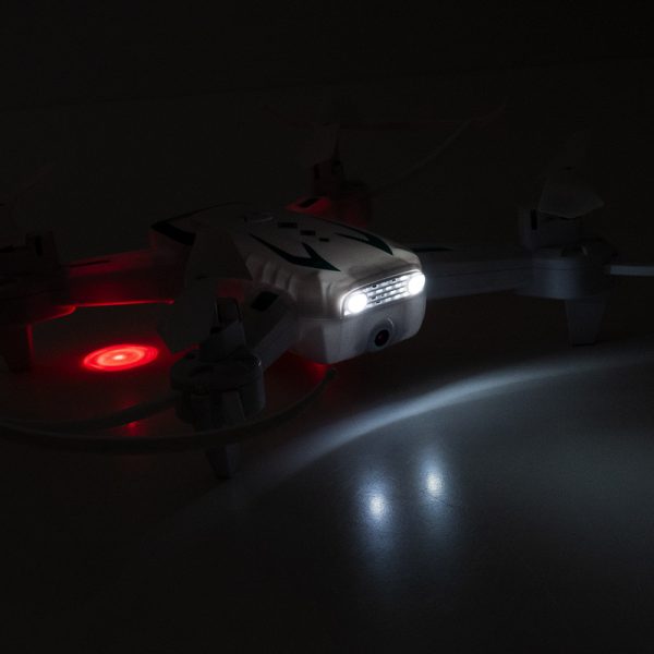 Könnyen kezelhető QuadCopter WIFI-s drón kamerával fotók és videók rögzítéséhez - fehér (BBJ)
