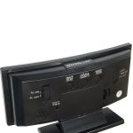 DS-3621L ívelt LED kijelzős digitális ébresztőóra, hőmérő funkcióval (BBV)