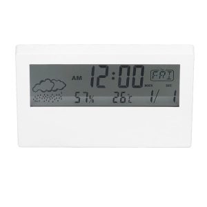 Hangra/tapsra működő LCD kijelzős asztali óra (BBL)