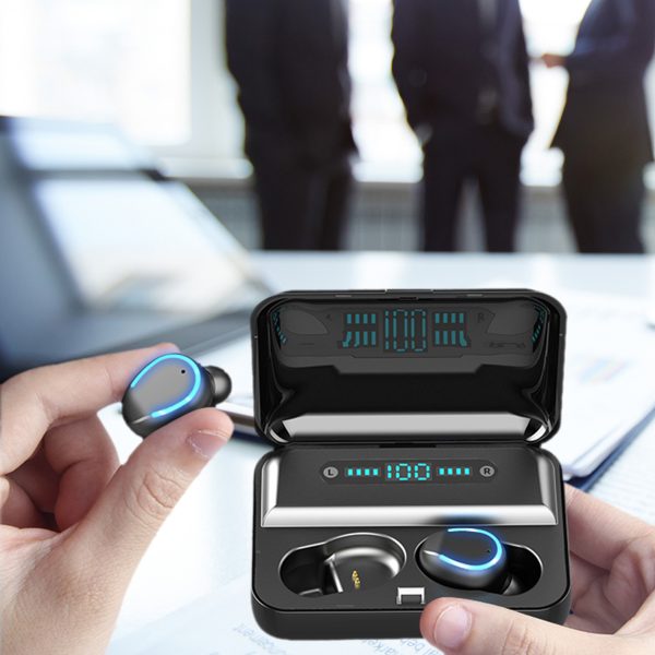 F9 TWS vezeték nélküli  Bluetooth fülhallgató akkus töltődobozzal (BBV)