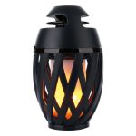 Fáklya alakú Bluetooth hangszóró valósághű láng effekttel - por- és vízálló, akkumulátoros (BBV)