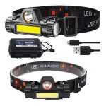 W685 multifunkciós LED fejlámpa beépített akkumulátorral - brutál fényerő (BBV) (BBL)