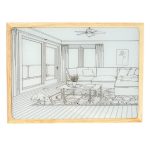 Mesés fényfestmény állítható színhőmérséklettel és fényerővel - képkeretbe épített éjszakai LED világítás - 20x26 cm (BBJ)